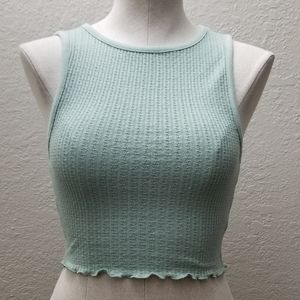 Forever21 Rib Knit Crop Top Sleeveless